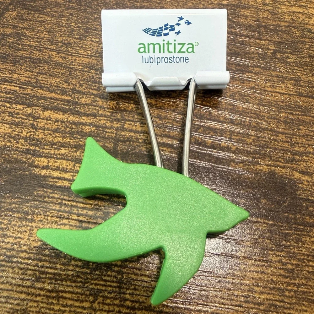 Amitiza Promotional Paper Clips Drug Pharmaceutical Rep Advertising Promo Pharma
